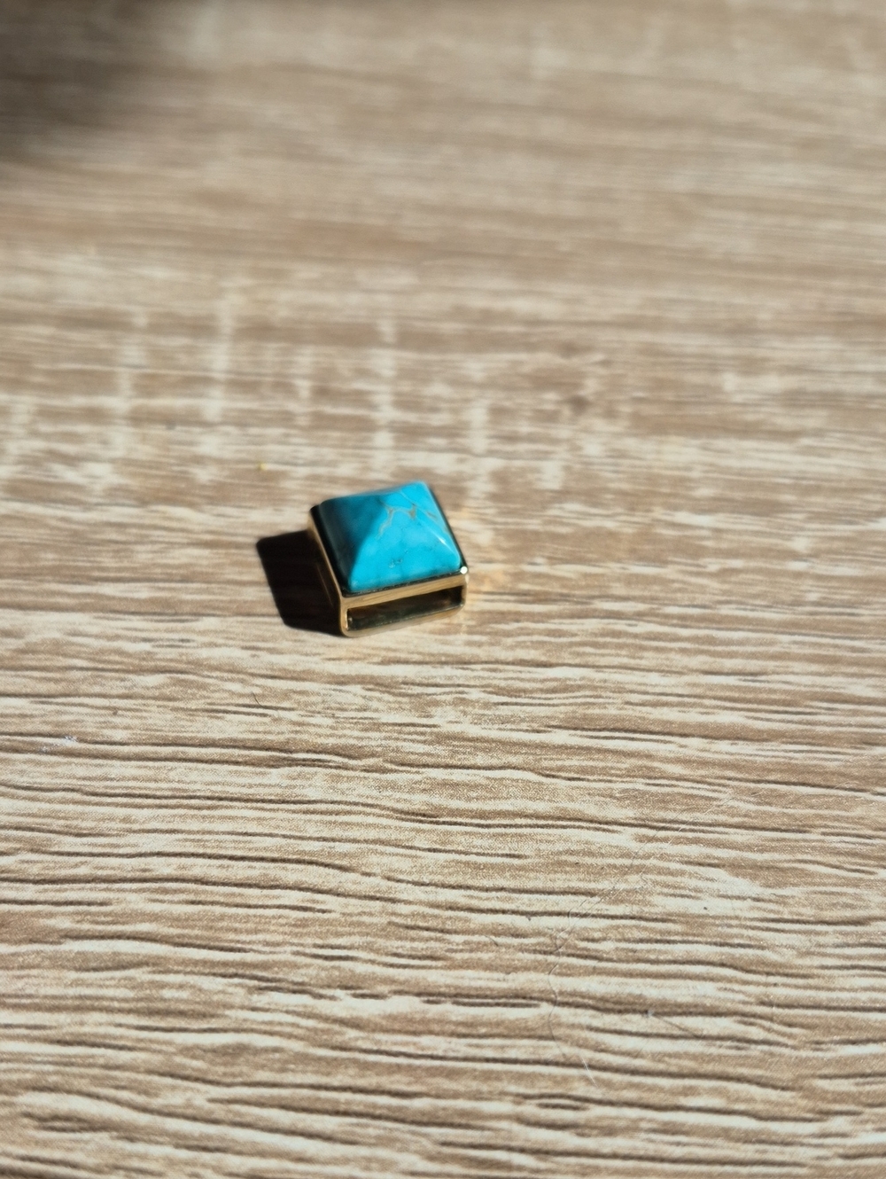 Keep Collective Turquise Pyramid Charm